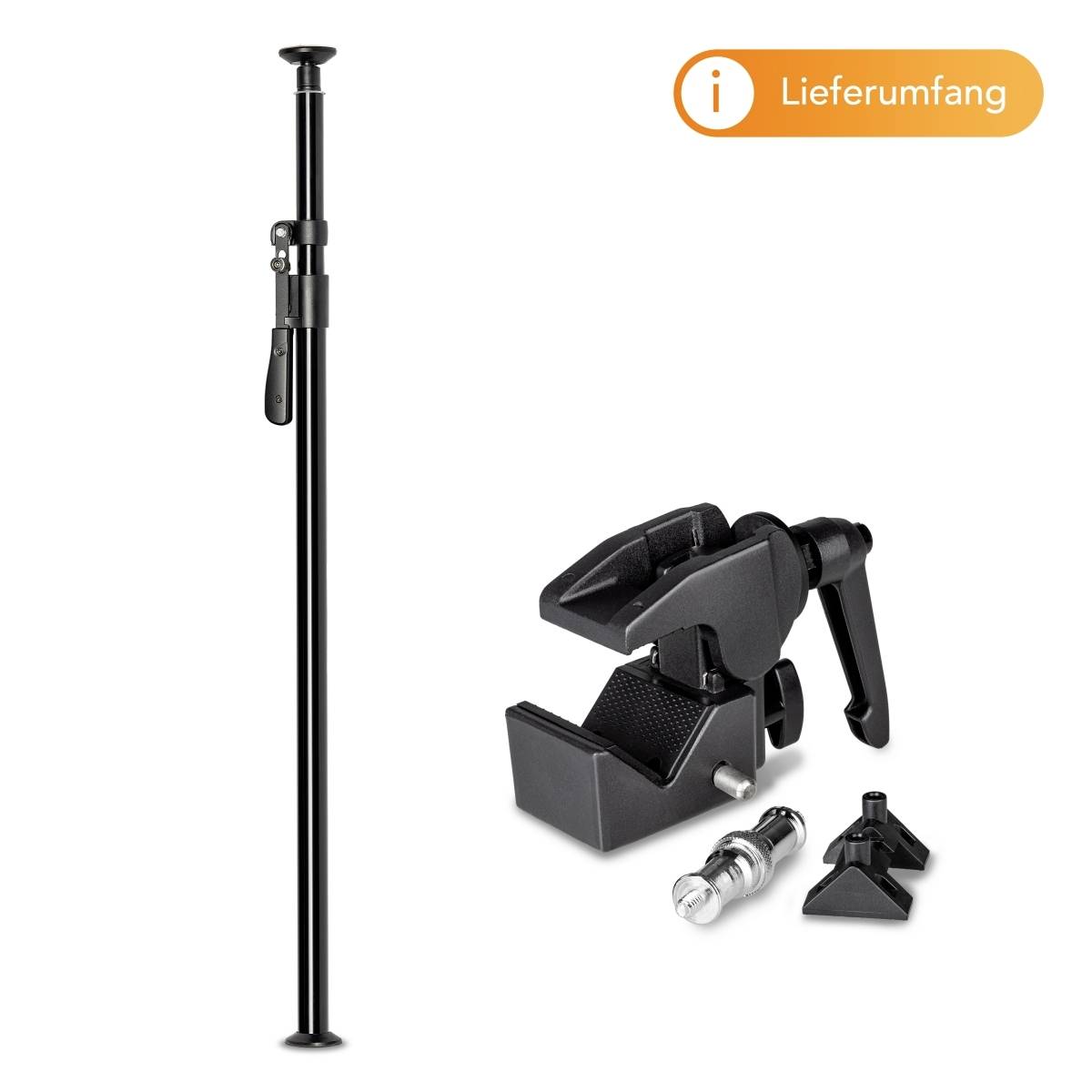 WALIMEX - pro Autopole 220-380cm inkl. Superklemme-8