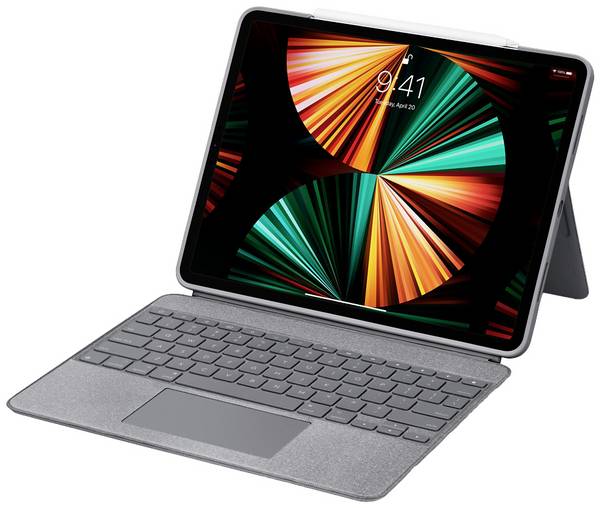 Logitech Combo Touch - Tastatur und Foliohülle - mit Trackpad - hintergrundbeleuchtet - Apple Smart connector - QWERTZ -