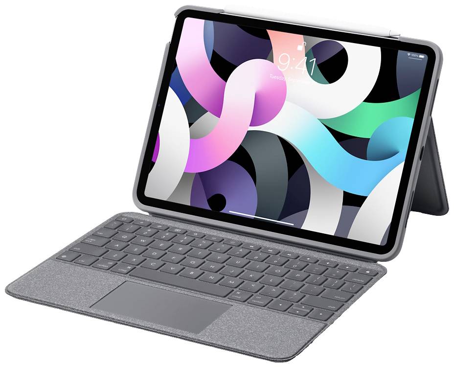 Logitech Folio Touch - Tastatur und Foliohülle - mit Trackpad - hinterleuchtet - Apple Smart connector - QWERTZ - Schwei-0