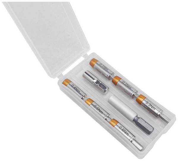 BERNSTEIN Tools for Electronics  4-970-KSB Drehmomentadapter-Satz  voreingestellt Außen-Sechskant 0.1 - 0.6 Nm