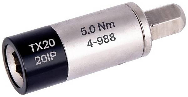 BERNSTEIN Tools for Electronics  4-988 Drehmomentadapter  voreingestellt 1/4" (6.3 mm) 5.0 Nm (max)