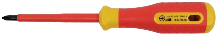Bernstein Tools for Electronics 14-686-VDE VDE Kreuzschlitz-Schraubendreher DIN 7438
