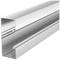 Aluminiumprofil mit Hohlkammer, eloxiert, rechtwinklig. Geeignet für Konstruktionen und Rahmenbau.