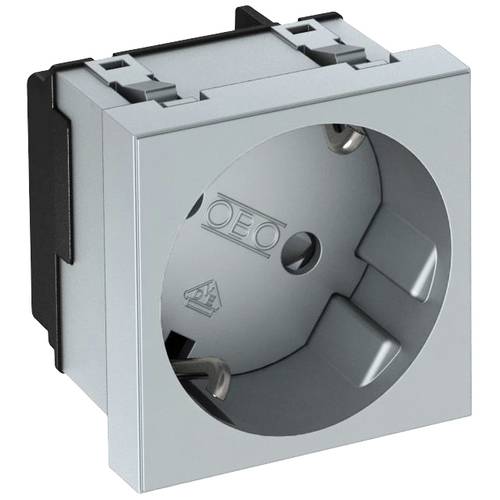 OBO Bettermann 6120083 Geräteeinsatz 1fach Steckdose (B x H x T) 45 x 45 x 42 mm 1 St. Aluminium