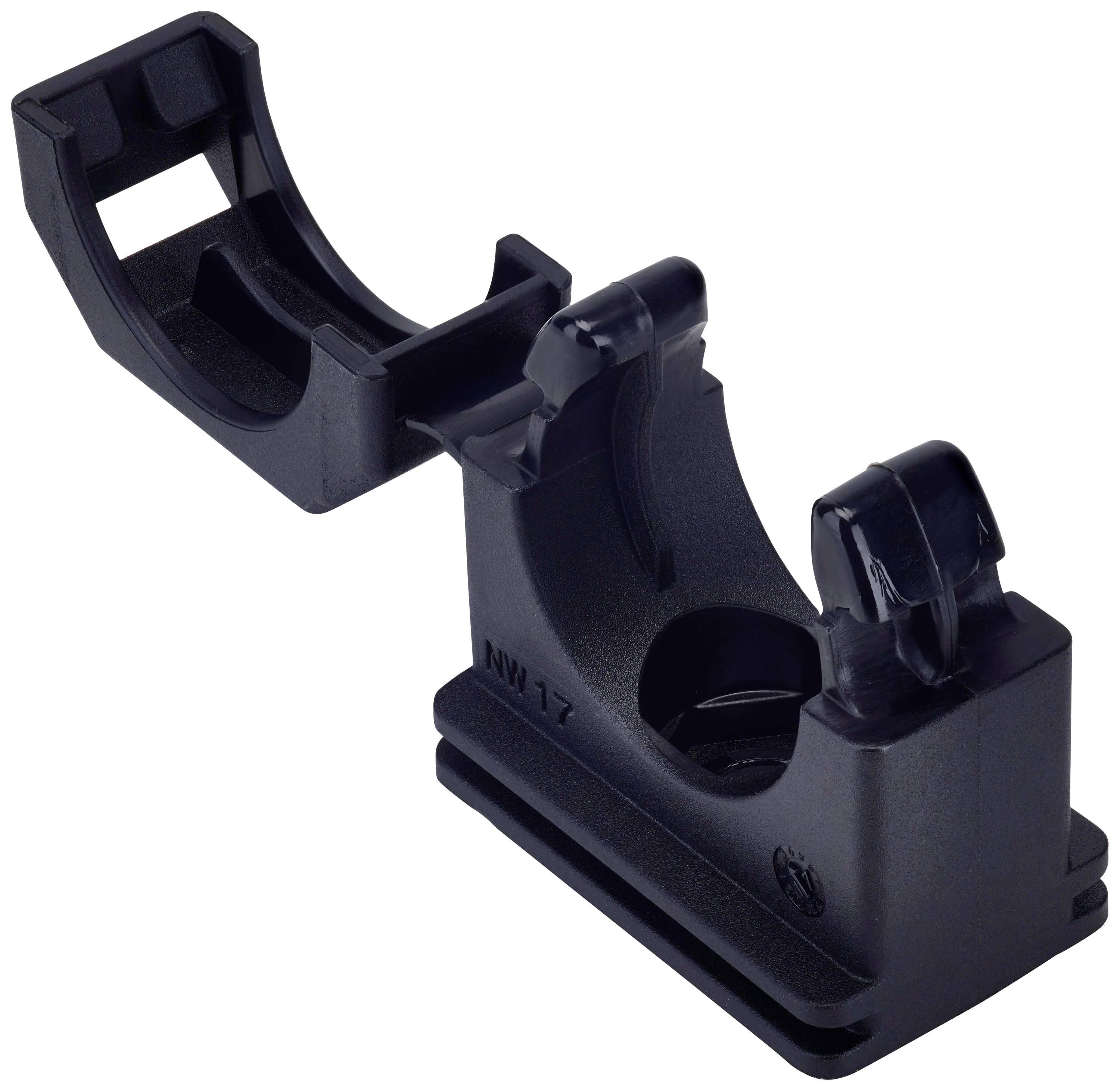 Fränkische Rohrwerke 4892121500 COPA-S-17B Schlauchhalter Schwarz 10 St.