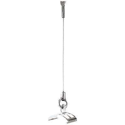 Ein hängender Bilderrahmenaufhänger aus Metall mit verstellbarem Draht. Ideal zum sicheren Aufhängen von Bildern oder Gemälden.