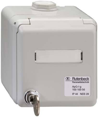 Rutenbeck Netzwerkdose Aufputz Grau