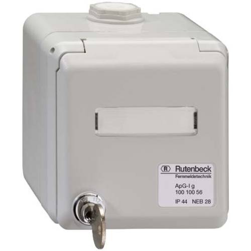 Rutenbeck Netzwerkdose Aufputz Grau