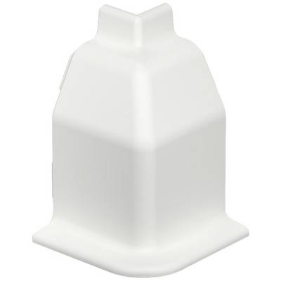 Ein weißer, sechseckiger Plastikverschlus mit glatter Oberfläche, der für die Versiegelung von Behältern oder Flaschen verwendet wird.