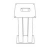 Siedle 200048014-01 ZE/STL 308 x 308 Standfuß Stahl nicht rostend