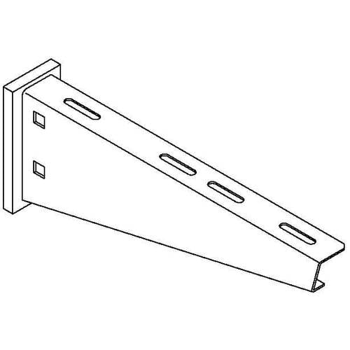 OBO Bettermann 6479665 Wand- und Stielausleger (L x B x H) 410 x 410 x 130 mm 1 St. Grau