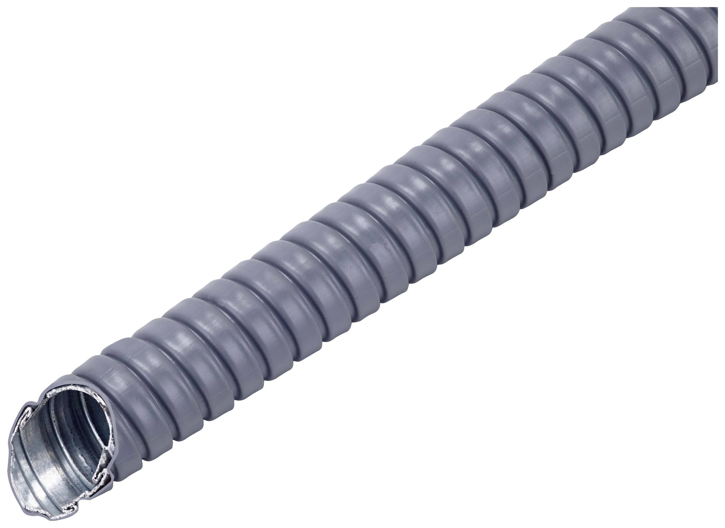 Fränkische Rohrwerke 4870422720 MC-DMA-227-PVC.30 Metallschutzschlauch Grau 26.5 mm 30 m