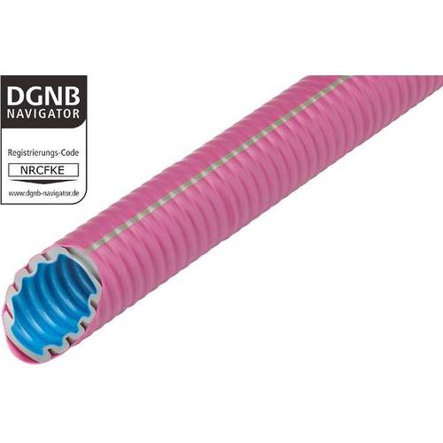 Fränkische Rohrwerke 25612032 FFKuS-EMF105co2ntr32 Wellrohr Magenta 22.9 mm 25 m