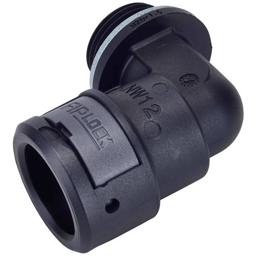 Fränkische Rohrwerke 4890711700 AWPA-12M16PB Schlauchverschraubung Schwarz M16 x 1.5 12 mm 90° 10 St.