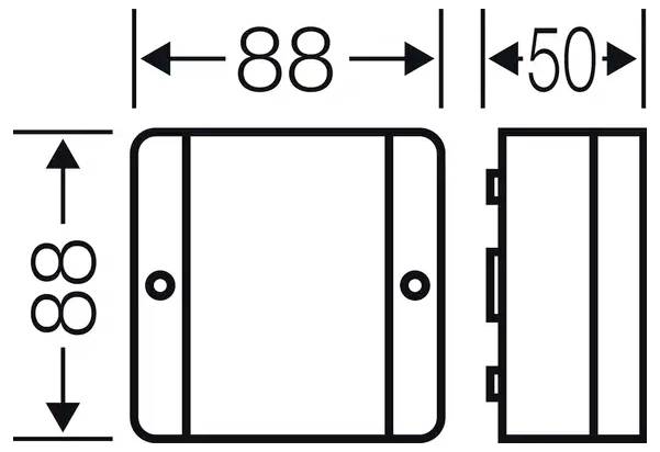 Hensel 62000263 Abzweigdose (L x B x H) 88 x 88 x 50 mm Grau IP55 1 St.-1