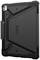 Tablet-Hülle mit robustem, kantigem Design in Schwarz, bietet Stoßschutz durch verstärktes Material.