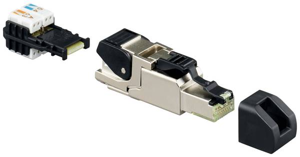 Rutenbeck US-Cat.6A iso B Rutenbeck US-Cat.6A iso B - Netzwerkanschluss - RJ-45 (M) 13900320 RJ45 Stecker Polzahl Sensoren 8P8C Schwarz 1 St.
