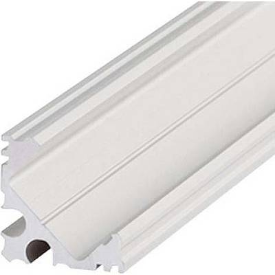 Aluminiumprofil mit T-Nuten für den Bau von modularen Strukturen und Rahmen in technischen Anwendungen. Rechteckige Form mit mehreren Kanälen.