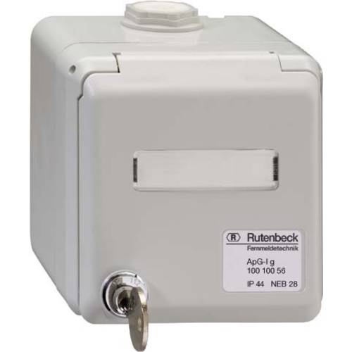 Rutenbeck Netzwerkdose Aufputz Grau