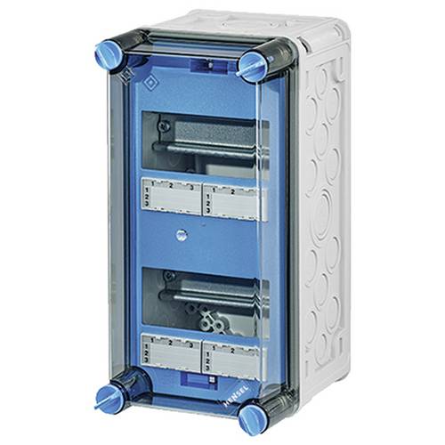 Hensel 20001516 Mi 1106 Kleinverteiler Aufputz Anzahl Teilungen = 6 Anzahl Reihen = 2 Inhalt 1 St.