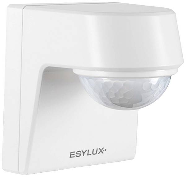 ESYLUX EM10025358 Wand, Aufputz Bewegungsmelder 200 °  Weiß IP55, IK07