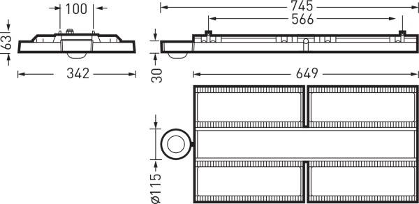 Trilux LED-Hallenleuchte Mirona Fit #7650451-2