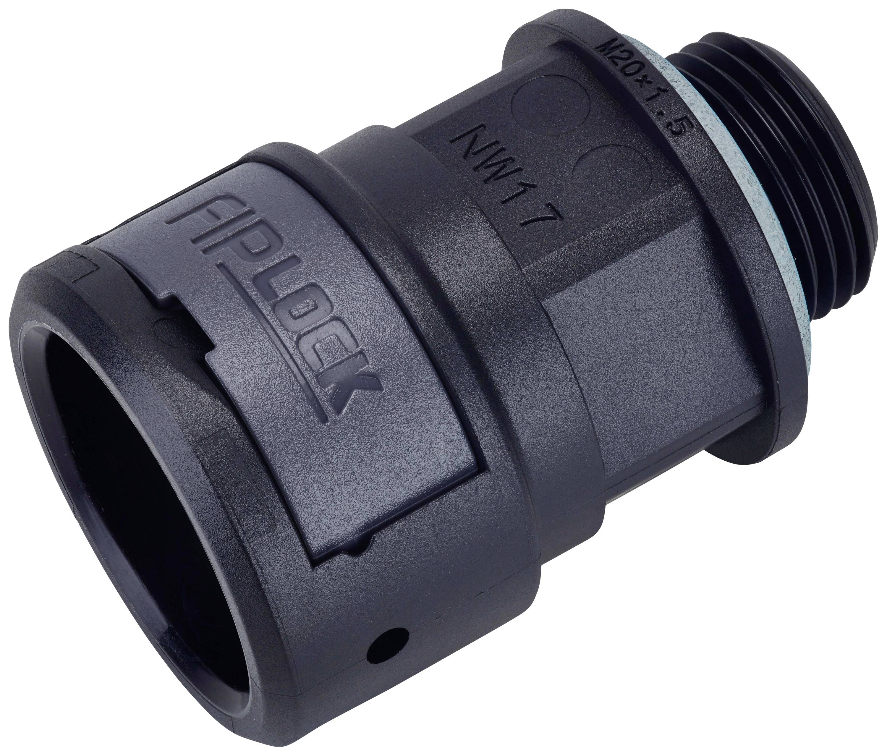 Fränkische Rohrwerke 4890307800 ASPA-48M50PB Schlauchverschraubung Schwarz M50 x 1.5 48 mm Gerade 4 St.