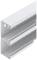 Metallisches Trägerprofil mit Längsrillen, zur Wandmontage, zur Befestigung von Paneelen oder Kabelkanälen in Gebäuden.