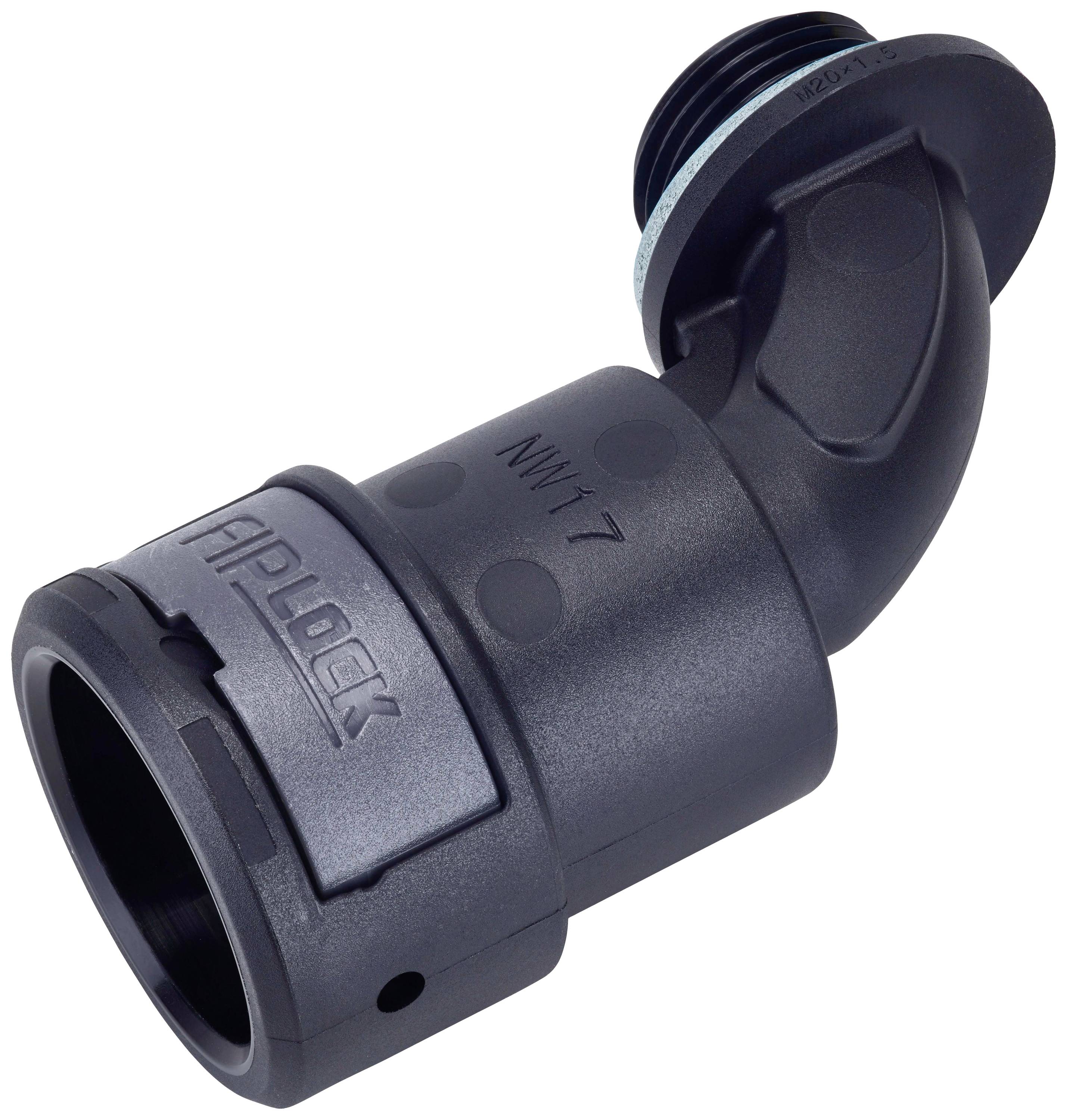 Fränkische Rohrwerke 4890713500 AEPA-36M50PB Schlauchverschraubung Schwarz M50 x 1.5 36 mm 90° 4 St.