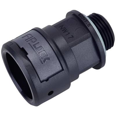 Fränkische Rohrwerke 4890306200 ASPA-17M20PB Schlauchverschraubung Schwarz M20 x 1.5 17 mm Gerade 10 St.