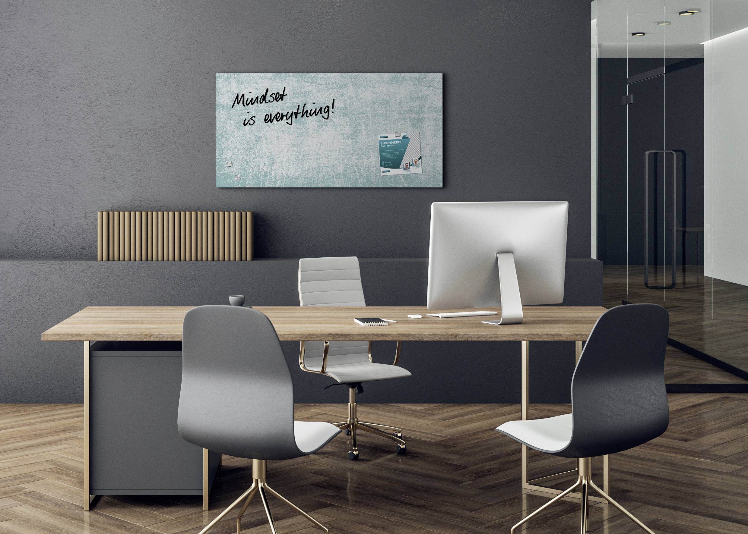 Sigel Glas-Magnetboard Design Turquoise Wall (B x H) 910 mm x 460 mm Türkis GL287-1