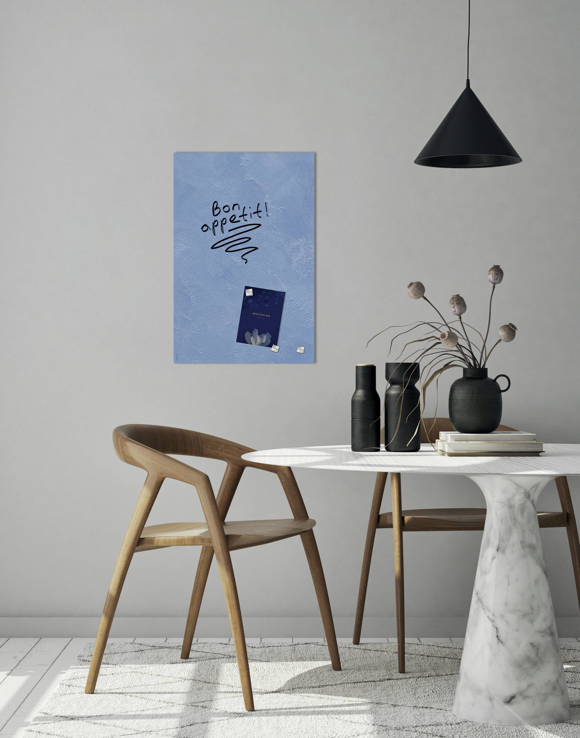 Sigel Glas-Magnetboard Design Blue Structure matt (B x H) 600 mm x 400 mm Hellblau GL394-3