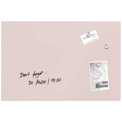 Sigel Glas-Magnetboard Artverum (B x H) 600 mm x 400 mm Rose GL514