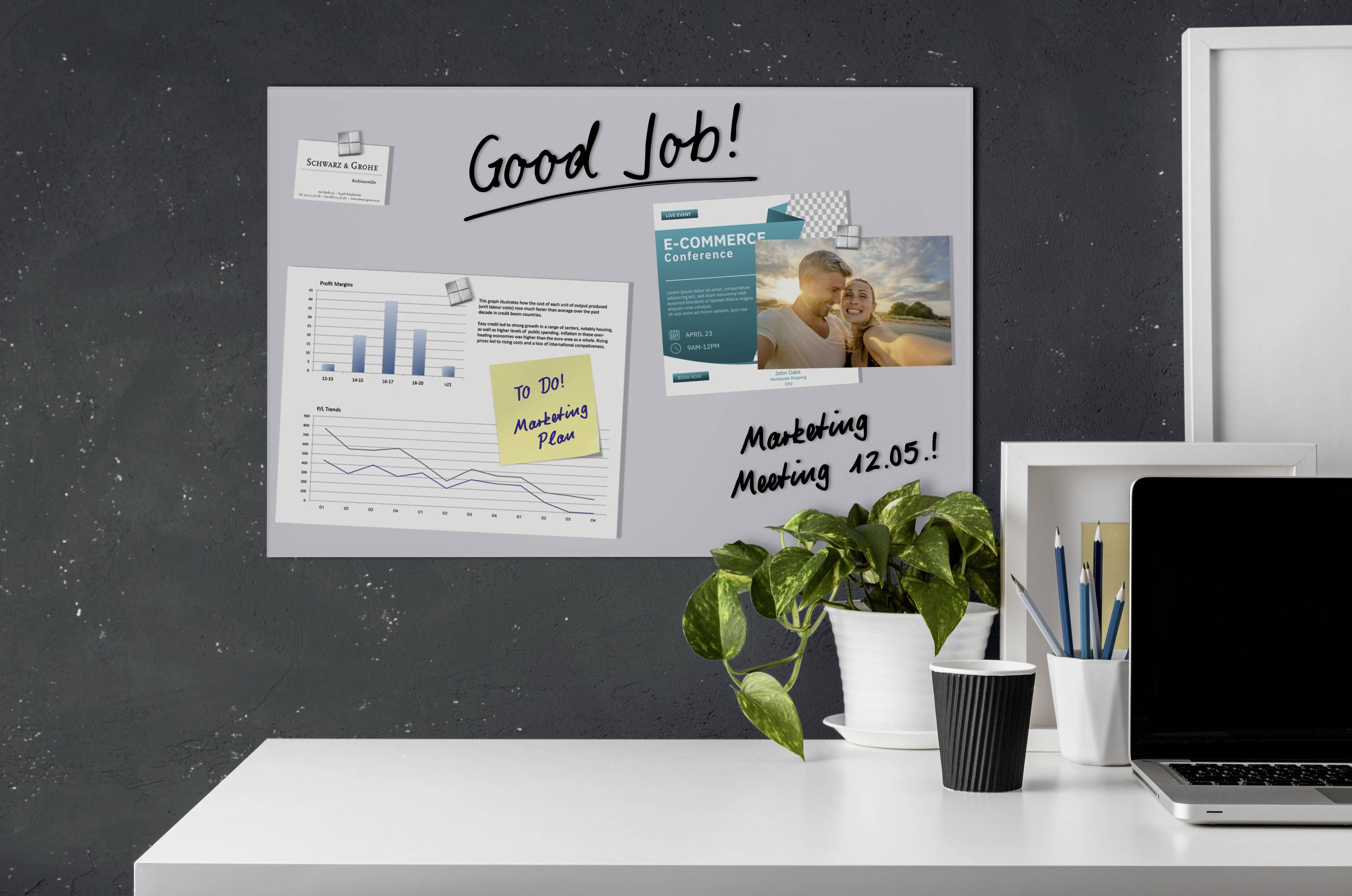 Sigel Glas-Magnetboard Artverum (B x H) 600 mm x 400 mm Hellgrau GL516-4