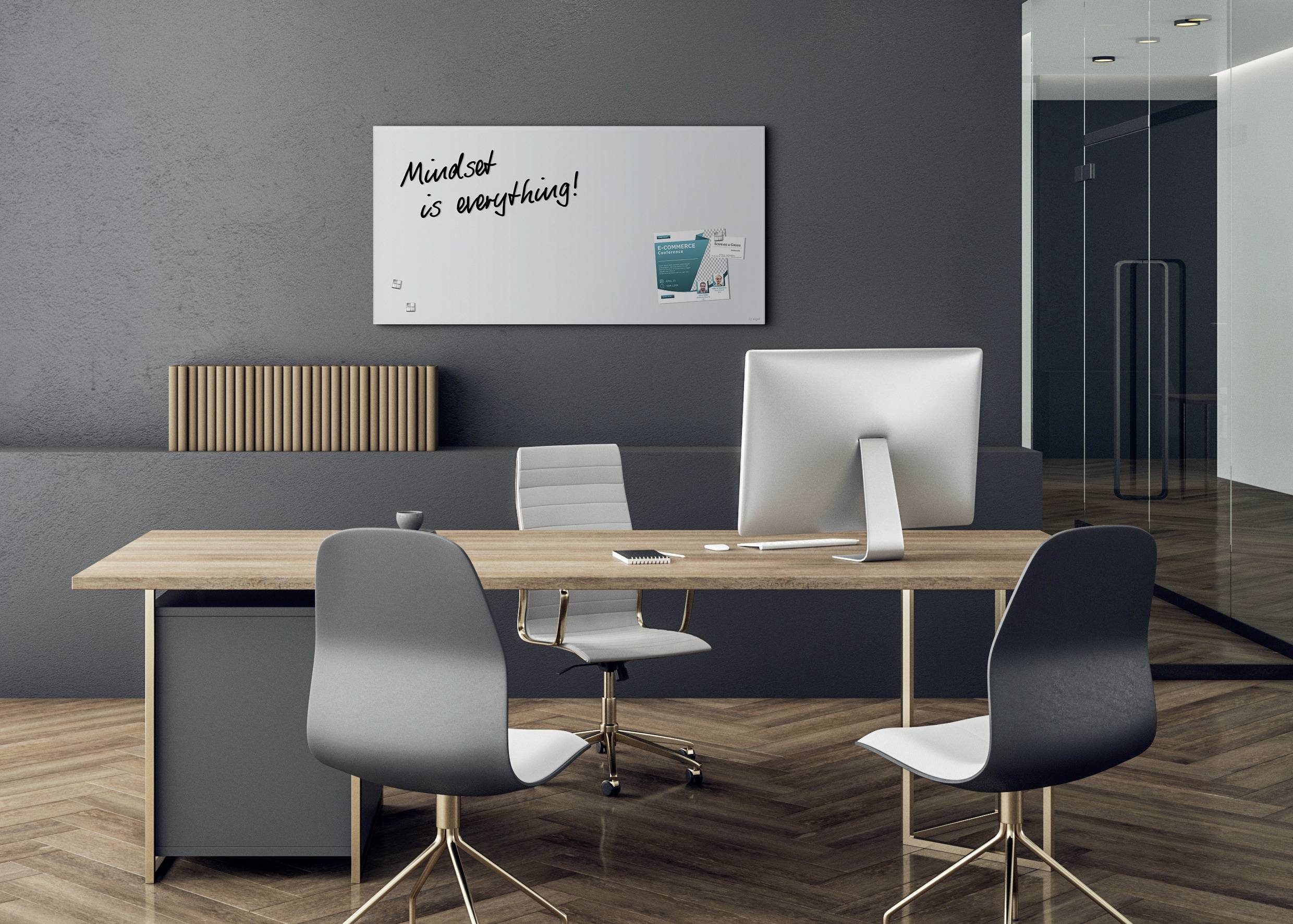 Sigel Glas-Magnetboard Artverum (B x H) 910 mm x 460 mm Super-Weiß GL546-3
