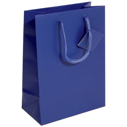 Sigel Geschenktasche Flasche mit Bodeneinlage und Geschenkanhänger GT504 Ultramarinblau, Matt Papier 17 x 23 cm 1 St.