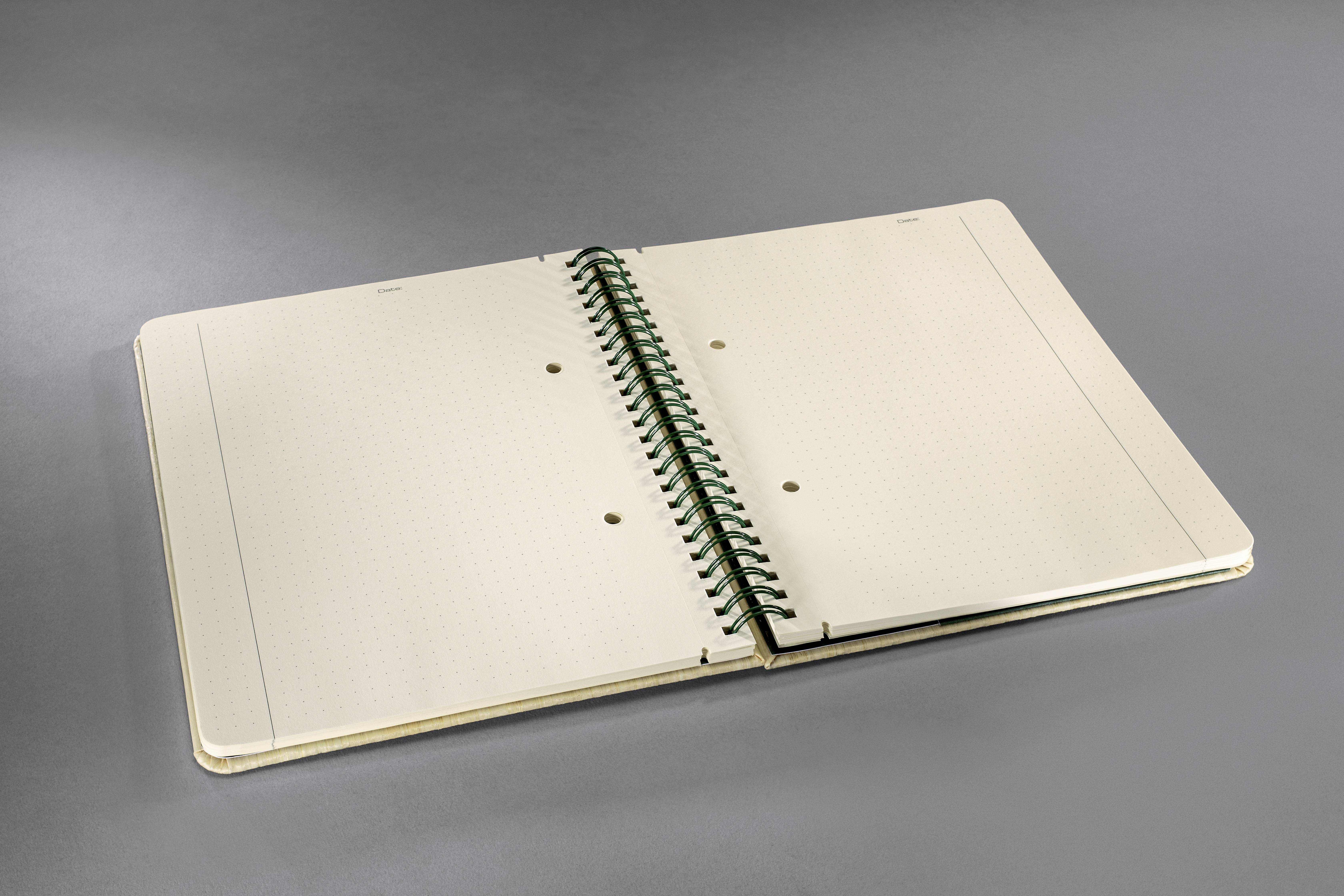 Sigel Spiralblock CONCEPTUM® Nature Edition CO672 Hardcover Beige DIN A5 Punktraster Anzahl der Blätter: 160-2