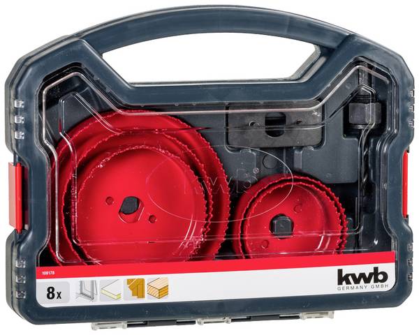 kwb 109178 Lochsägen-Set 8teilig 67 mm, 76 mm, 89 mm, 102 mm, 127 mm 8 St.