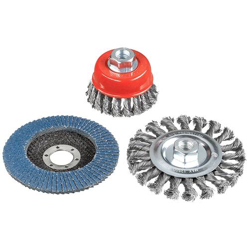 Thumbnail - kwb Drahtbürsten-Set für Winkelschleifer 597510 3 St.
