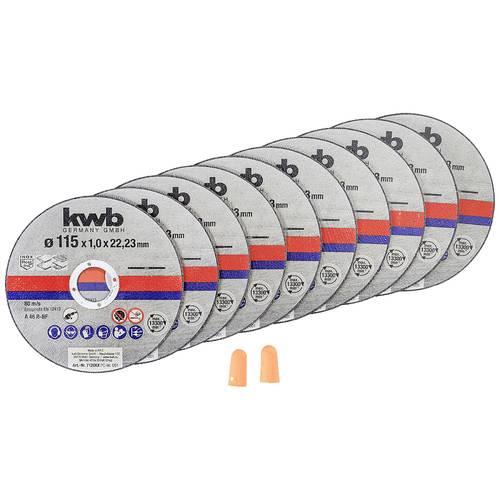 kwb 712021 Trennscheiben-Set 115 mm 10 St. Metall