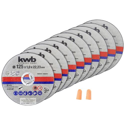 kwb 712022 Trennscheiben-Set 125 mm 10 St. Metall