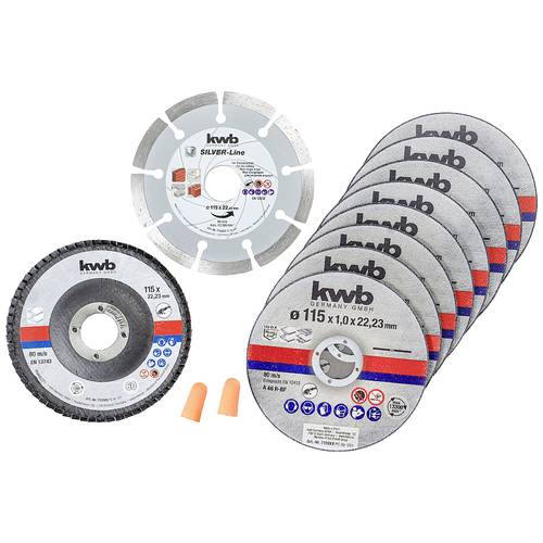 Thumbnail - kwb 712041 Trennscheiben-Set 115 mm 10 St. Edelstahl