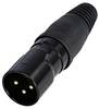 Rean AV RCX3M-Z-002-1 XLR-Steckverbinder Stecker, gerade Polzahl: 3 1 St.