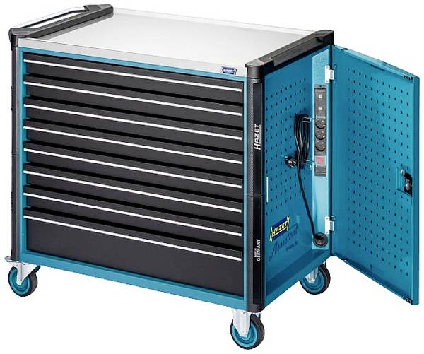 Hazet 179NXXL-8D/3 Werkstattwagen Stahlblech Herstellerfarbe: Schwarz, Blau