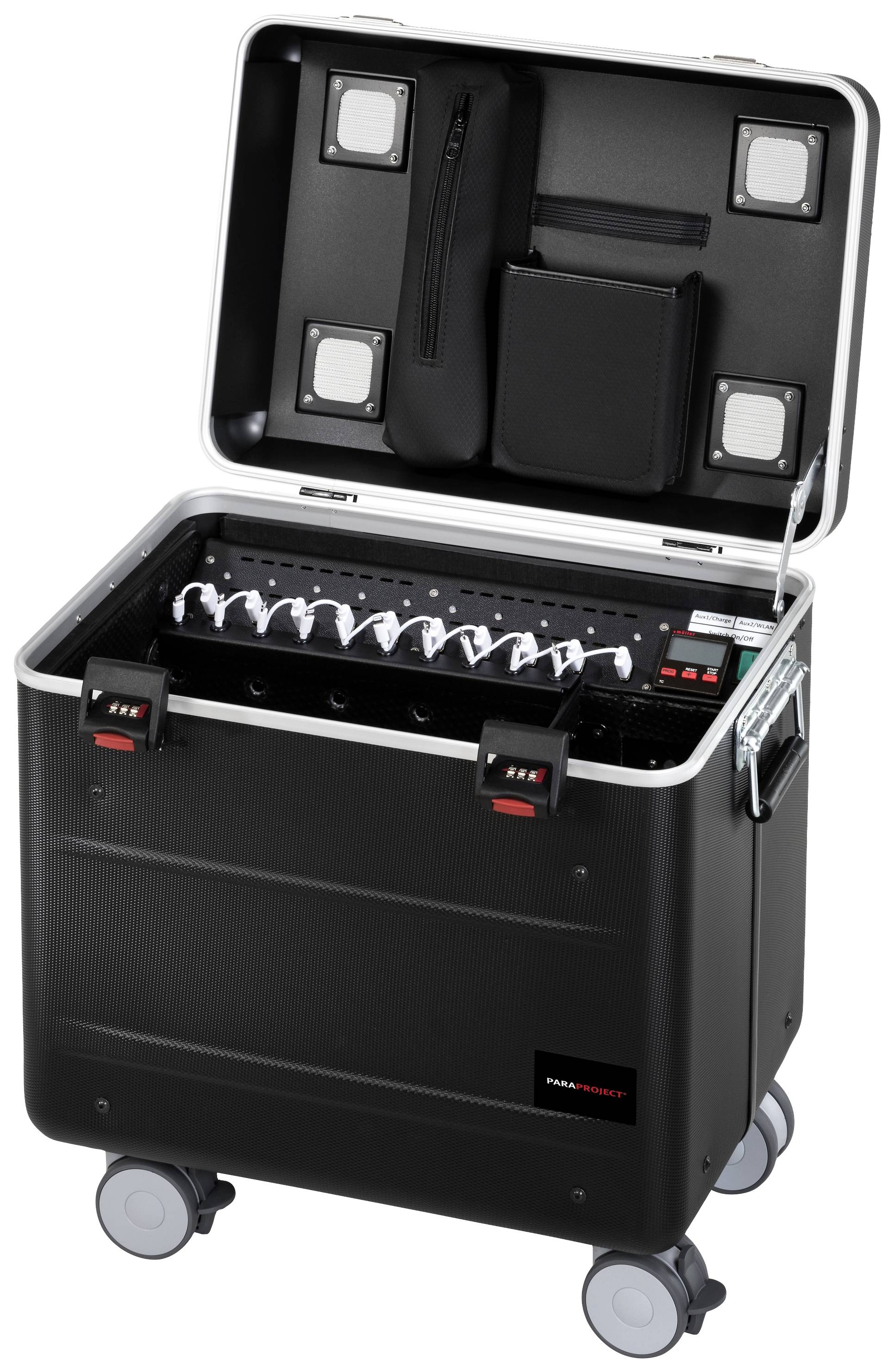 Parat PARAPROJECT® Case i10, EDUCOVER®+/KidsCover Lade- und Managementsystem Wagen für Apple Lightning verkabelt