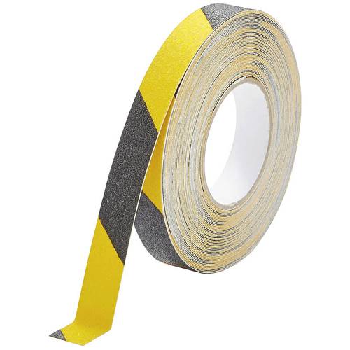 Durable DURALINE GRIP 1081130 Anti-Rutschband Schwarz, Gelb (L x B) 15 m x 25 mm 1 St.