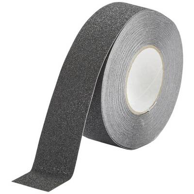 Eine schwarze Rolle Schleifpapier.