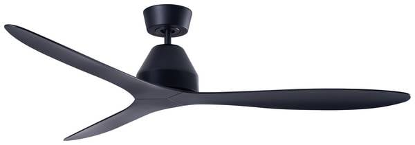 Lucci AIR Whitehaven Deckenventilator 35 W (Ø x H) 142 cm x 300 mm Schwarz mit Fernbedienung