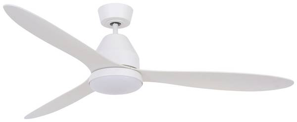 Lucci AIR Whitehaven LED Deckenventilator 35 W (Ø x H) 142 cm x 300 mm Weiß mit Fernbedienung, mit Beleuchtung