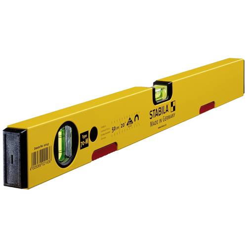 Stabila Type 70 M, 50 cm 2143-ISO Leichtmetall-Wasserwaage kalibriert (ISO) 50 cm 0.5 mm/m